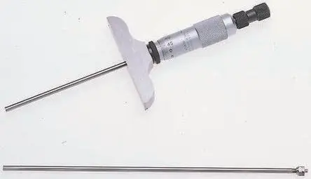 Produktfoto 1 von Starrett Tiefenmessgerät Mikrometer Metrisch, 150 mm / ±0.01 mm, ISO-kalibriert