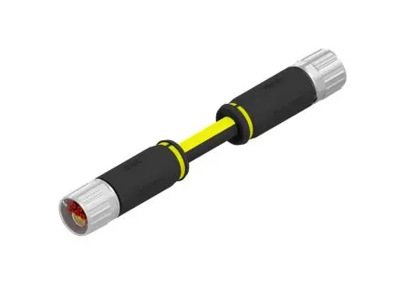 Produktfoto 1 von CONEC 57-25 23.8 mm B17 Anschluss Buchse 9-polig Buchse 1.5A Kabel IP65, IP67