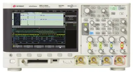 Produktfoto 1 von Keysight Technologies InfiniiVision 3000A X Werkbank Oszilloskop 350 MHz 16-Kanal, ISO-kalibriert