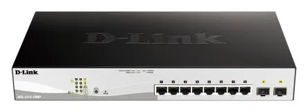 Produktfoto 1 von D-Link 10-Port Gigabit Smart Managed Max PoE Switch Verwalteter Switch 10-Port Smart Power Over Ethernet