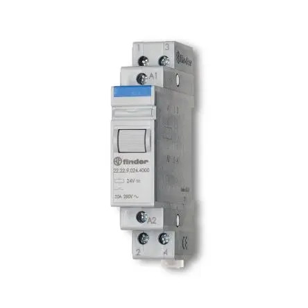 Produktfoto 1 von Finder 22 Monostabiles Relais 48V ac Spule 2 Schließer DIN-Hutschiene 20A 1.25 W