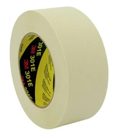 Produktfoto 1 von 3M 301E Krepppapier Abdeckband Beige, Stärke 0.15 mm Gummi-Kleber 24mm x 50 m
