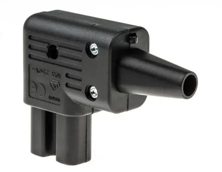 Schurter 4784 IEC-Steckverbinder C15 250V, gewinkelt Stecker, Kabel 10A