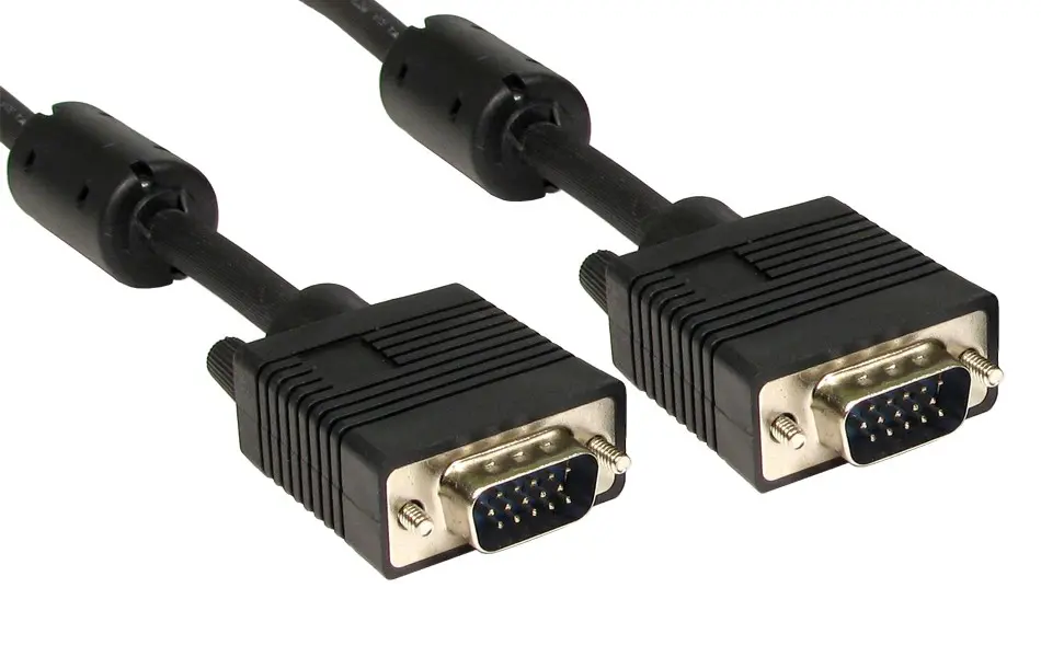 Produktfoto 1 von RS PRO CDEX VGA-Kabel A SVGA / Stecker B SVGA / Stecker, 2 m Polyvinylchlorid Schwarz