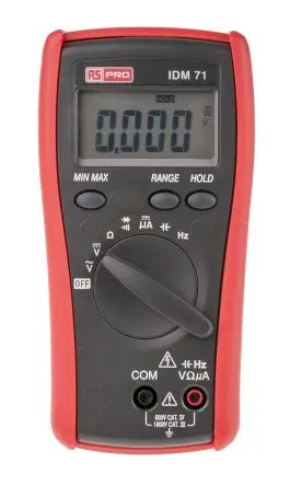 Produktfoto 1 von RS PRO IDM71 Tragbar Digital Multimeter Echteffektivwert, CAT III, CAT IV