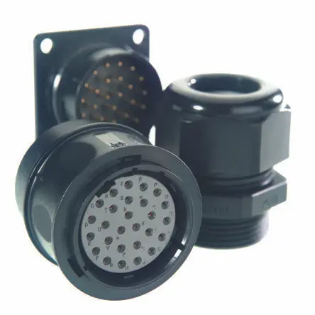 Produktfoto 1 von Amphenol Air LB ECTA 133 2 mm Standard Rundsteckverbinder Buchse 5-polig Stecker 25A Push-Pull IP66, IP67