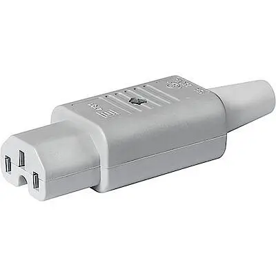 Produktfoto 1 von Schurter 4781 IEC-Steckverbinder C15 250V, Gerade Buchse, Kabel 15A mit 87.5 x 62 mm Sicherung