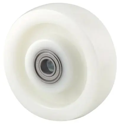 Produktfoto 1 von Tente Rollwagenrolle Weiß, Mat. Nylon, 1020 kg Ø 160 mm, B. 50 mm