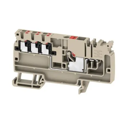Produktfoto 1 von Weidmüller AAP Verteilereinheit 1 Dunkelbeige, 6mm², 500V Einsteck-Anschluss IECEx/ATEX