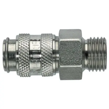 Legris Pneumatische Schnellsteckkupplung, Edelstahl 1/8 in Buchse, Stecker, 16mm