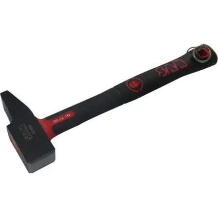 Produktfoto 1 von SAM Hammer, Niethammer aus Stahl 1230 g Ergonomisch-Stiel 338 mm