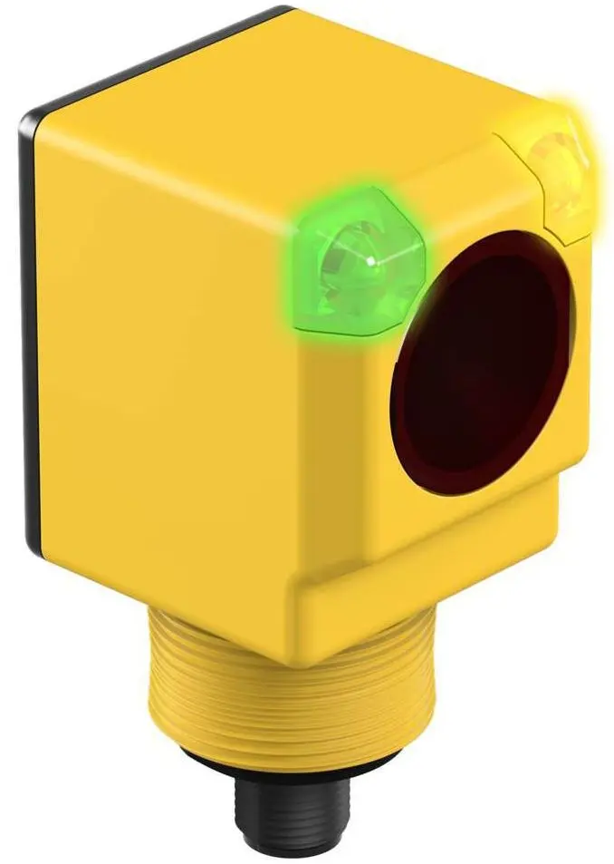 Produktfoto 1 von Banner Rechteckig Optischer Sensor, Emitter, Bereich 60 m, M12
