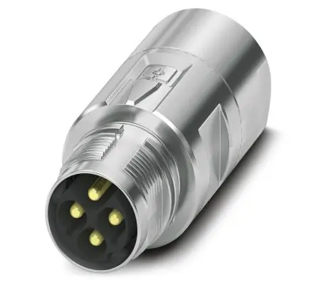 Produktfoto 1 von Phoenix Contact M17 PRO M17 M17 Rundsteckverbinder Stecker 4-polig Stecker 25A Kabel IP67, IP68