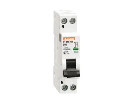 Produktfoto 1 von Lovato P1MB Miniaturüberlastschalter Typ C, Pol 1-polig 4A 230V ac, Abschaltvermögen 6 kA P1