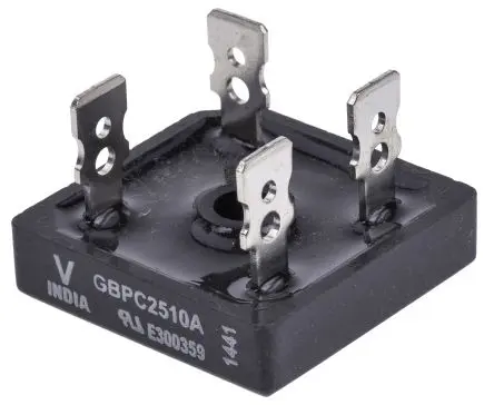 Produktfoto 1 von Vishay Brückengleichrichter 1000 V 420 A Schraubanschlussklemme 1.1 V GBPC Einfach 4-Pin 5 μA