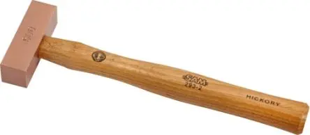 Produktfoto 1 von SAM Hammer, Vorschlaghammer aus Kupfer 600 g Holz-Stiel 280 mm
