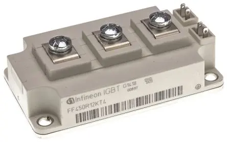 Produktfoto 1 von Infineon IGBT-Modul / 450 A, 1200 V 2400 W, 3-Pin 62MM-Modul Typ N-Kanal Klemme