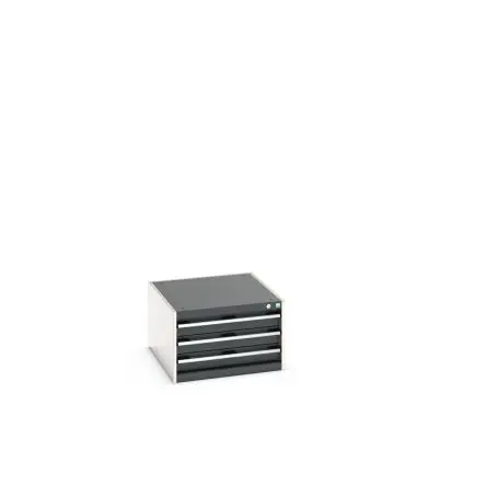 Produktfoto 1 von Bott 3 Stahl Schrank Anthrazit, Hellgrau, 400 mm x 650mm x 750 mm