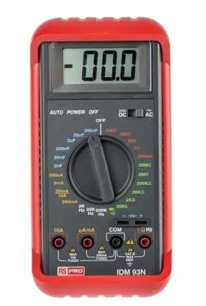 Produktfoto 1 von RS PRO IDM93N Tragbar Digital Multimeter, CAT III, DKD/DAkkS-kalibriert