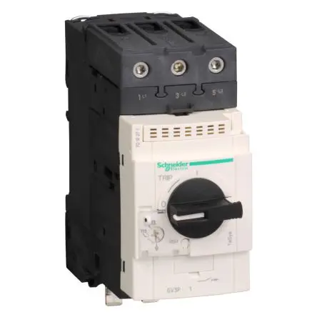 Produktfoto 1 von Schneider Electric TeSyS GV Motorschutzschalter, 3-polig, TeSys Deca DIN-Hutschiene, 40A, / 100 kA, Thermomagnetisch