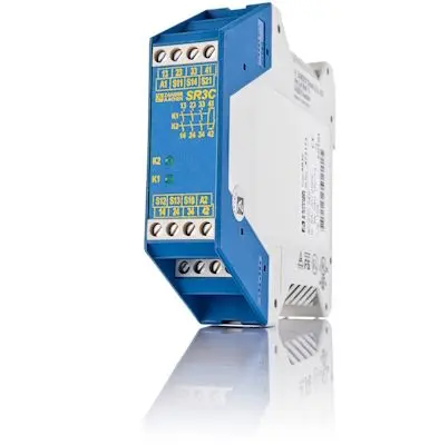 Produktfoto 1 von ZANDER AACHEN SR3C Sicherheitsrelais 230V, 3 Sicherheitskontakte, 1 Hilfsschalter, Automatisch und überwacht IEC