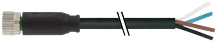 Produktfoto 1 von Murrelektronik Limited, 4-polig Verbindungskabel, Gerade Buchse, Länge 3 m