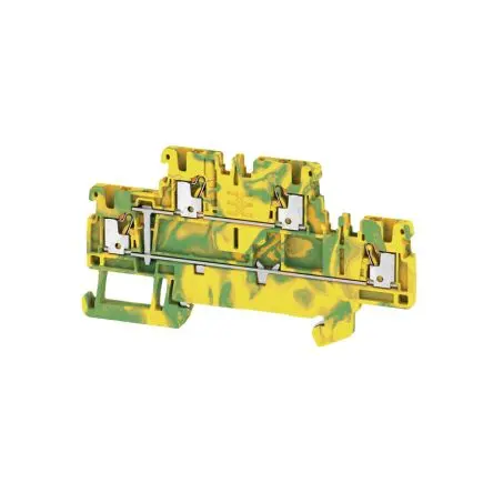 Produktfoto 1 von Weidmüller A2T Mehrstufiger Anschlussklemmenblock 2 Dunkelbeige, 1.5mm² Einsteck-Anschluss ATEX, IECEx