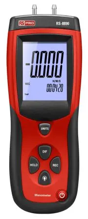 Produktfoto 1 von RS PRO RS-8890 Druckmessgerät 2 ±0.3 %, -2 psi → 0.137 bar