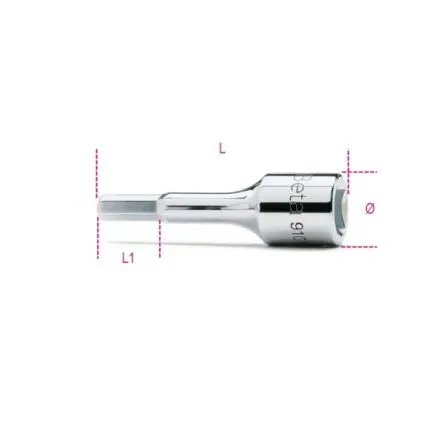 BETA 9.53 mm 5 mm Sechskant Schraubbit, Sechskant, 1-teilig, 62 mm