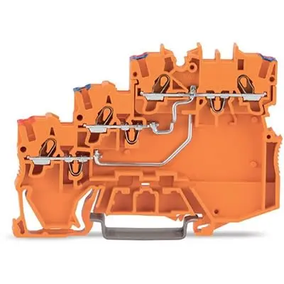 Produktfoto 1 von WAGO TOPJOB S Anschlussklemmenblock DIN-Schiene 3 Orange, 1mm², 300V Zugfederklemme