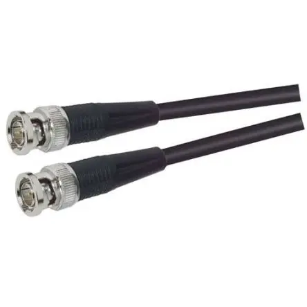 Produktfoto 1 von L-Com CC59 Koaxialkabel Stecker, 75 Ω Stecker, 10 ft, BNC, Gerade / BNC, Schwarz