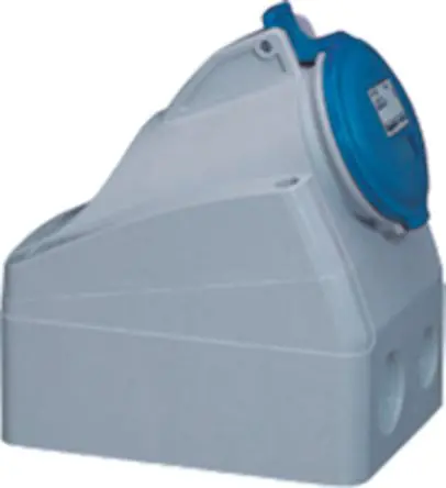 Produktfoto 1 von Legrand P17 Tempra Pro Leistungssteckverbinder Blau, 230V 3P+PE / 32A, Wand IP44