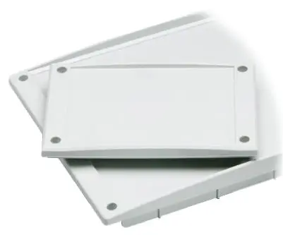 Produktfoto 1 von Fibox Polycarbonat Frontplatte, Hellgrau 213 mm 20mm