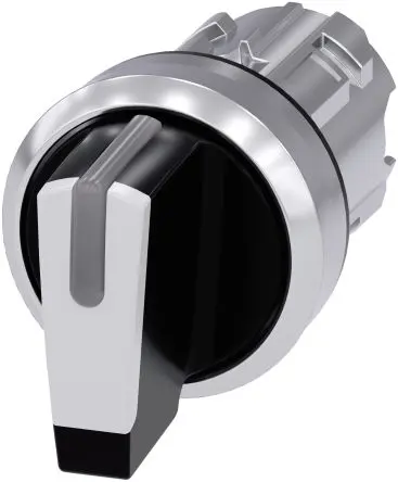 Produktfoto 1 von Siemens SIRIUS ACT 3SU10 Wählschalterkopf Beleuchtet 3-Positionen 22 mm Rastend