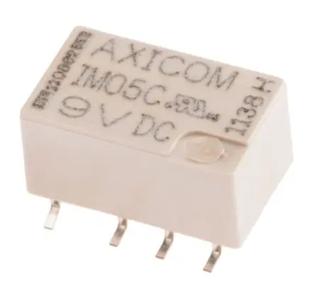 Produktfoto 1 von TE Connectivity IM Signalrelais Oberfläche, 5V dc Spule, 2-poliger Umschalter, max. 2A, 250V ac / 220V dc, Lot
