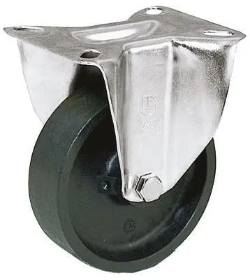 Produktfoto 1 von LAG Feststehend Rolle, Rad ø 100 mm, 120 kg, Ges H. 128 mm, Rad B. 30 mm