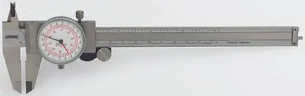 Produktfoto 1 von RS PRO 150 mm Analog Zählscheibe Metrisch, Zoll Messschieber / ±0.02 mm 0.02 mm, ISO-kalibriert