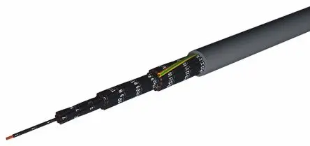 AXINDUS CAELIFLEX Steuerkabel, 3-adrig 1.5mm² 15 AWG Grau Ungeschirmt, 100 m, Polyvinylchlorid