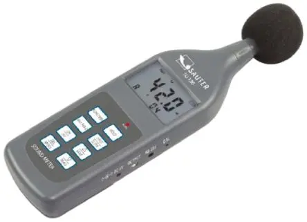 Produktfoto 1 von Sauter SU 130 LCD Schallpegelmessgerät 30 dB 130 dB 0.1 dB, ISO-kalibriert