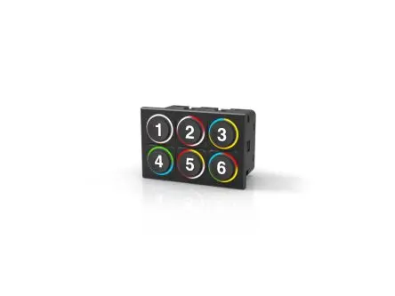 Produktfoto 1 von EAO Tastatur (2 x 3) 6-Tasten Beleuchtet IP5K4