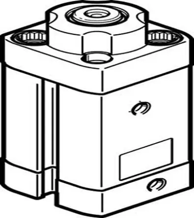 Produktfoto 1 von Festo Serie DFSP-16-15-DF-PA Pneumatikzylinder, Kolben-Ø 16 mm, bis 10 bar