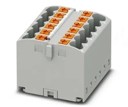 Produktfoto 1 von Phoenix Contact PTFIX Verteilerblock 24A Grau 12-polig
