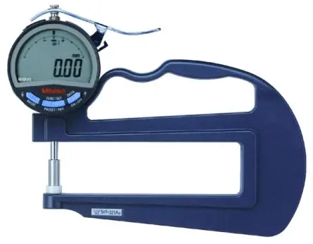 Produktfoto 1 von Mitutoyo 547 Materialdickenlehre mit LCD Anzeige, 0 mm → 10 mm ±3 μm / 0.01 mm, ISO-kalibriert