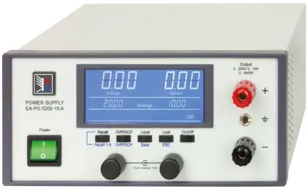 Produktfoto 1 von EA Elektro-Automatik 1 Digital, Analog 200V IEC 320 Labornetzgerät 10 A 640 W, ISO-kalibriert