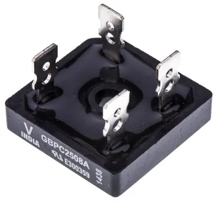 Produktfoto 1 von Vishay Brückengleichrichter 800 V 420 A Schraubanschlussklemme 1.1 V GBPC Einfach 4-Pin 5 μA