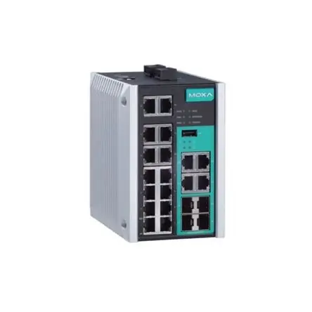 Produktfoto 1 von MOXA EDS-518E-4GTXSFP Ethernet-Switch 18-Port Managed