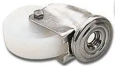 Produktfoto 1 von LAG Drehbar Rolle, Rad ø 100 mm, 150 kg, Ges H. 128 mm, Rad B. 30 mm