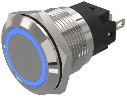 EAO 82 Blau Anzeige, Lötanschluss 24V ac/dc 19 mm, IP65, IP67