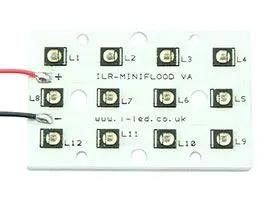 Produktfoto 1 von Intelligent LED Solutions ILR-IO12 IR-Diode, 850 nm, 16080 mW, 45 °, 2-Pin, Oberfläche 12-LEDs