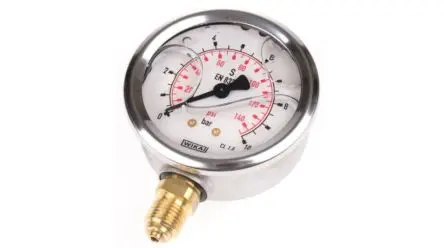 Produktfoto 1 von WIKA Stecker 213.53 Manometer 0 bar → 400 bar Edelstahl Gehäuse
